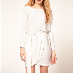 Halston Heritage Ivory Wrap Dress